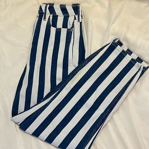 Pinstripe Ultra High-Rise Mom Jeans